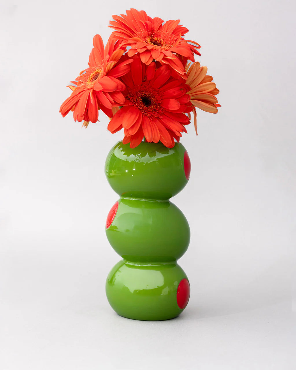 Olive Ceramic Vase