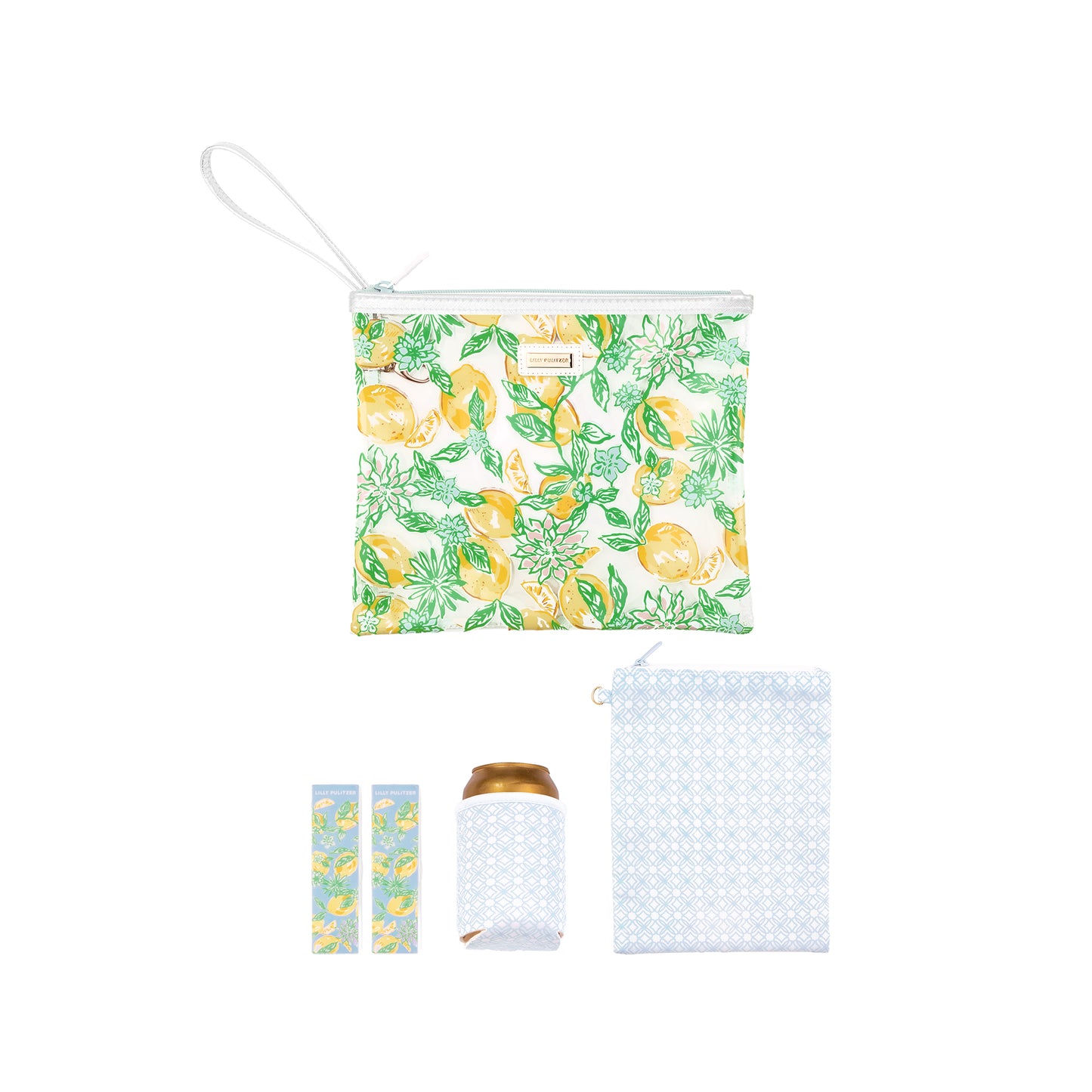 LILLY PULITZER Beach Day Pouch, Make Lemonade