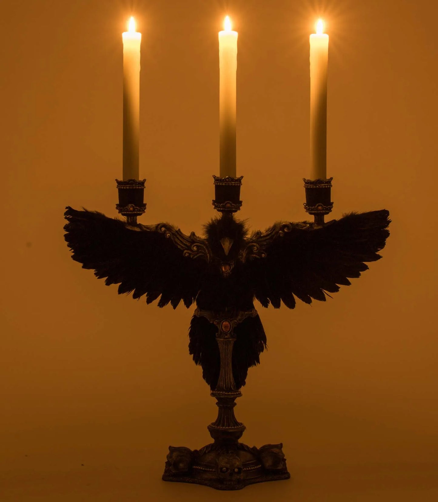 Katherine's Collection Macabre Crow Candelabra