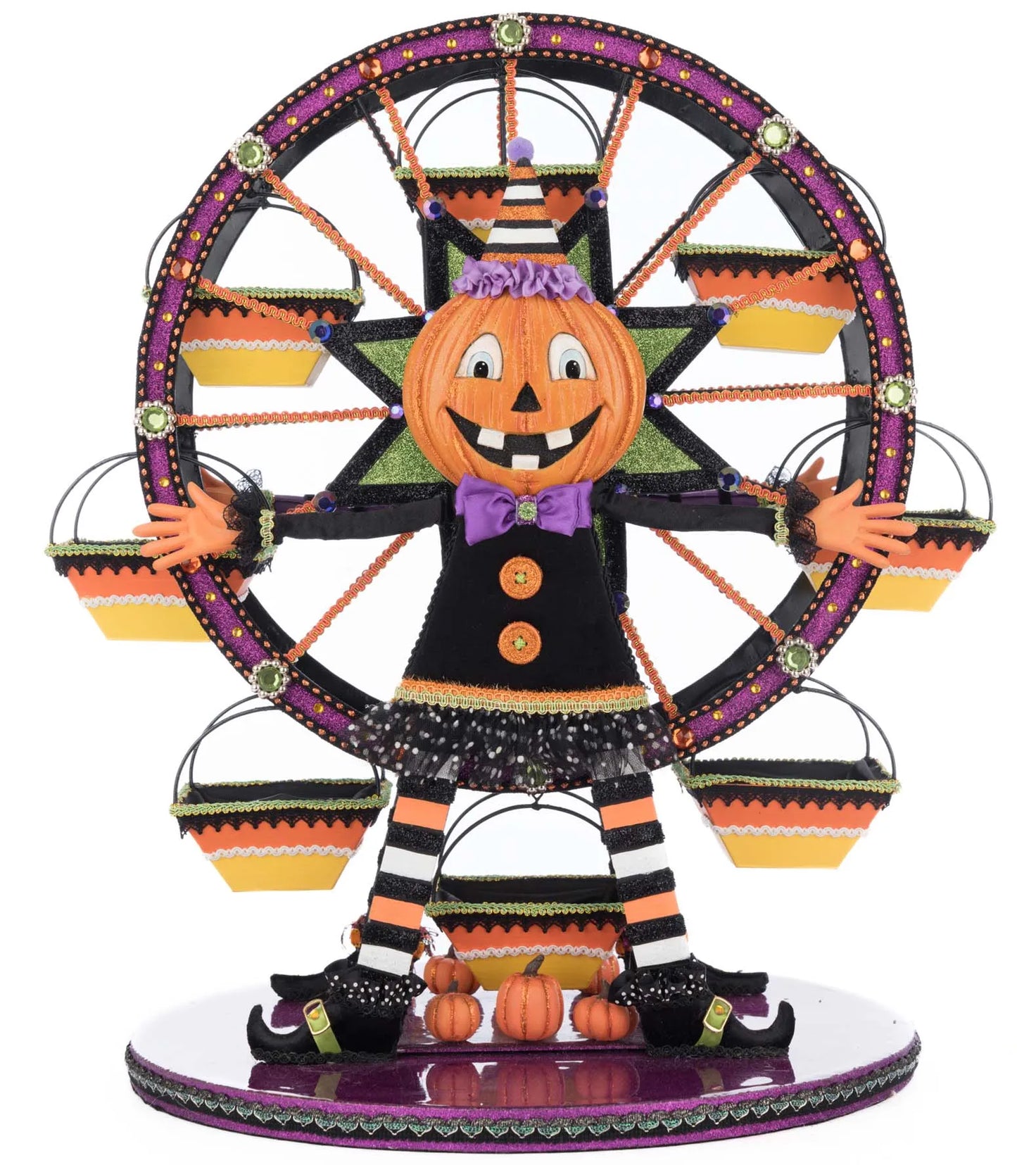 Katherine's Collection Pumpkin Ferris Wheel Cupcake Holder