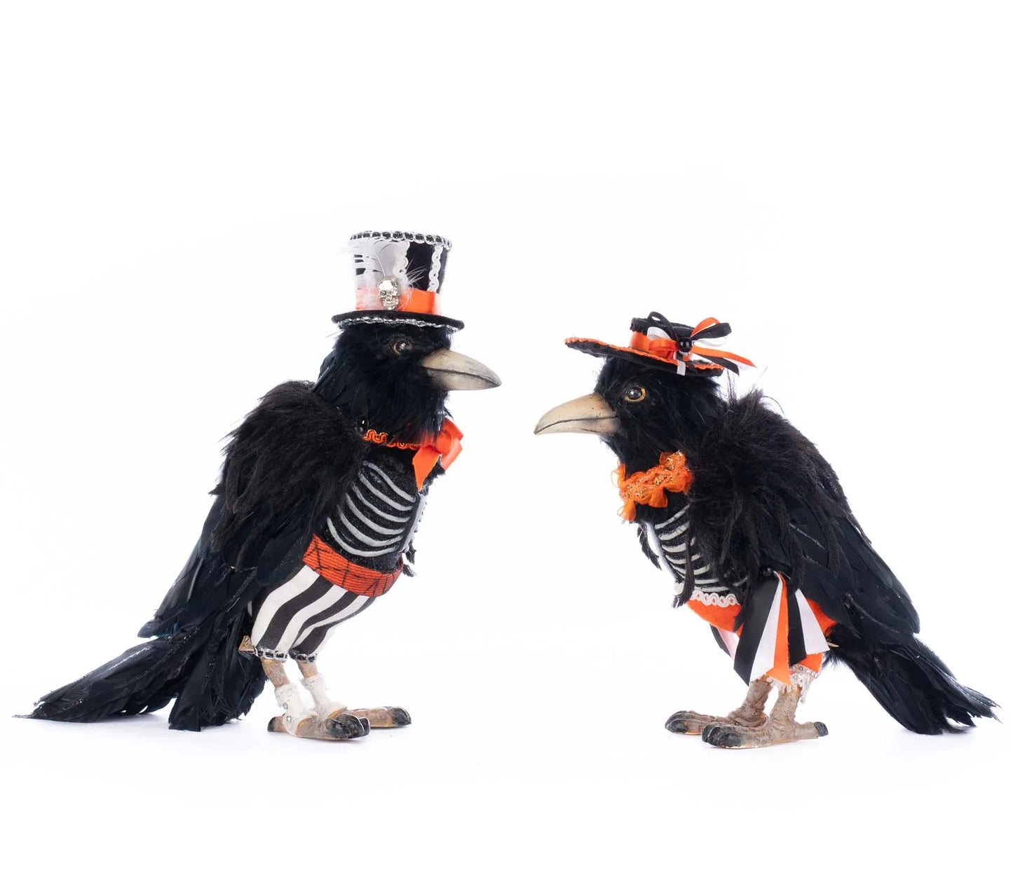 Katherine's Collection Edgar Allen and Poe the Crows Set of 2