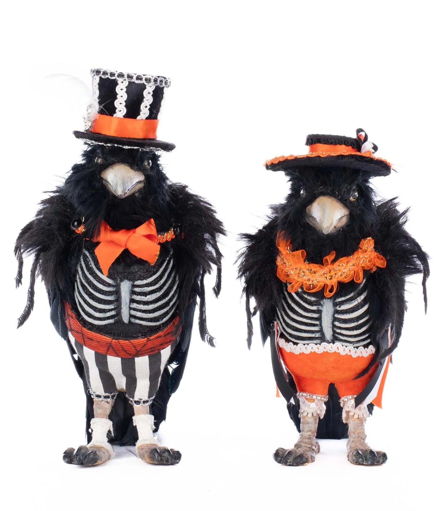 Katherine's Collection Edgar Allen and Poe the Crows Set of 2