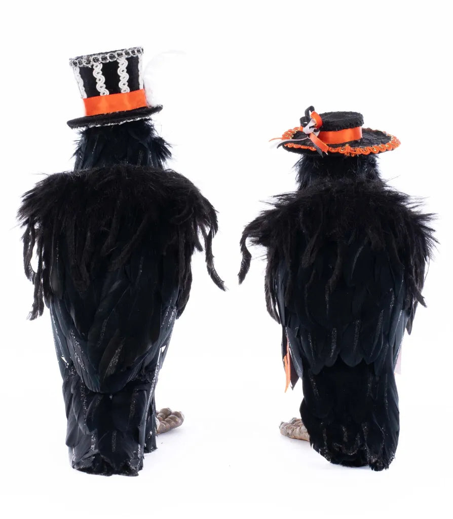 Katherine's Collection Edgar Allen and Poe the Crows Set of 2