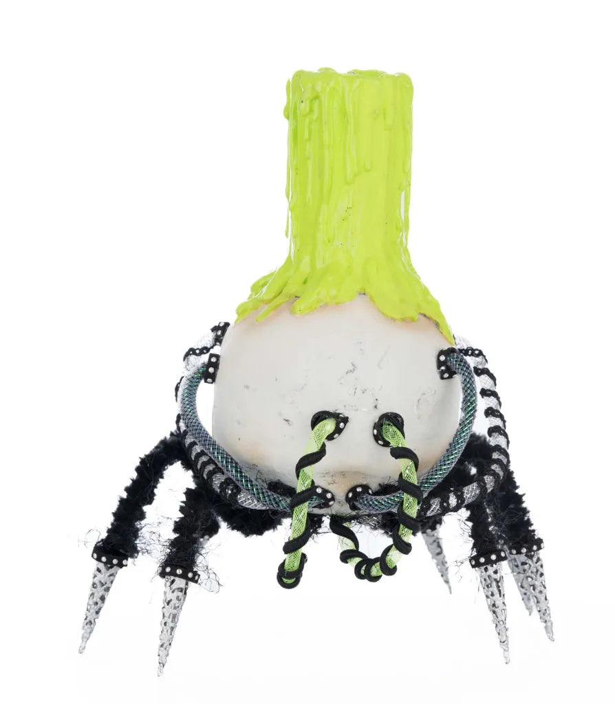 Katherine's Collection Chaotic Spider Skull Candle Holder
