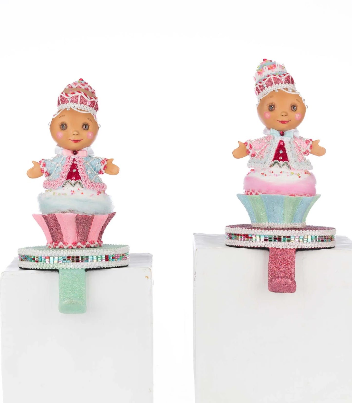 Katherine's Collection Sweet Delights Gingerbread Stocking Holder Set of 2