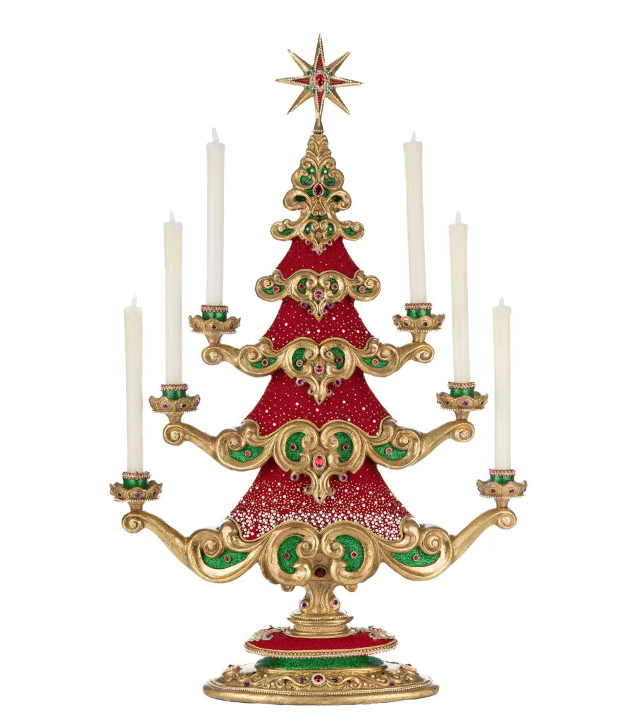 Katherine's Collection Christmas Ball Tree with Candles