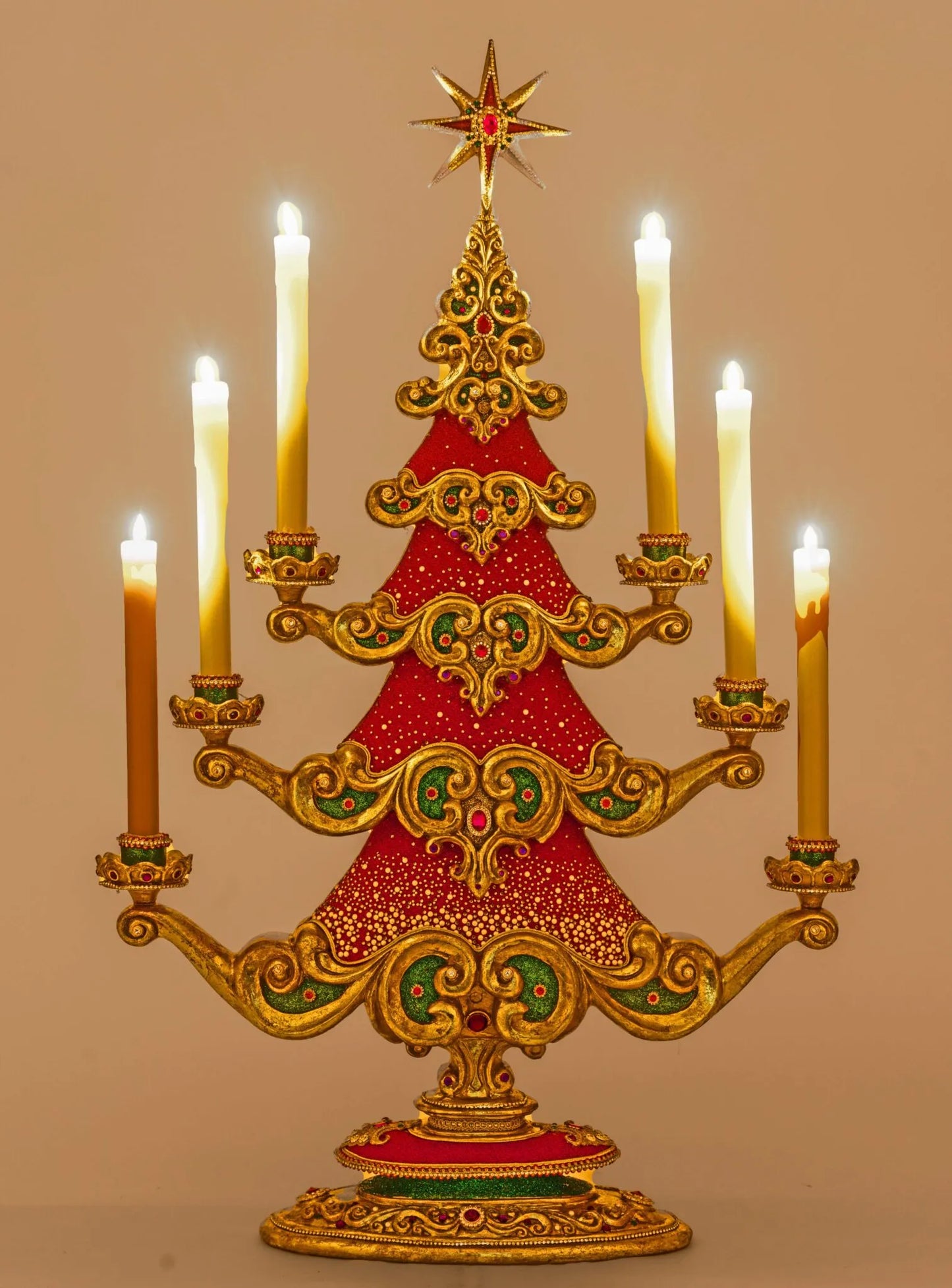Katherine's Collection Christmas Ball Tree with Candles