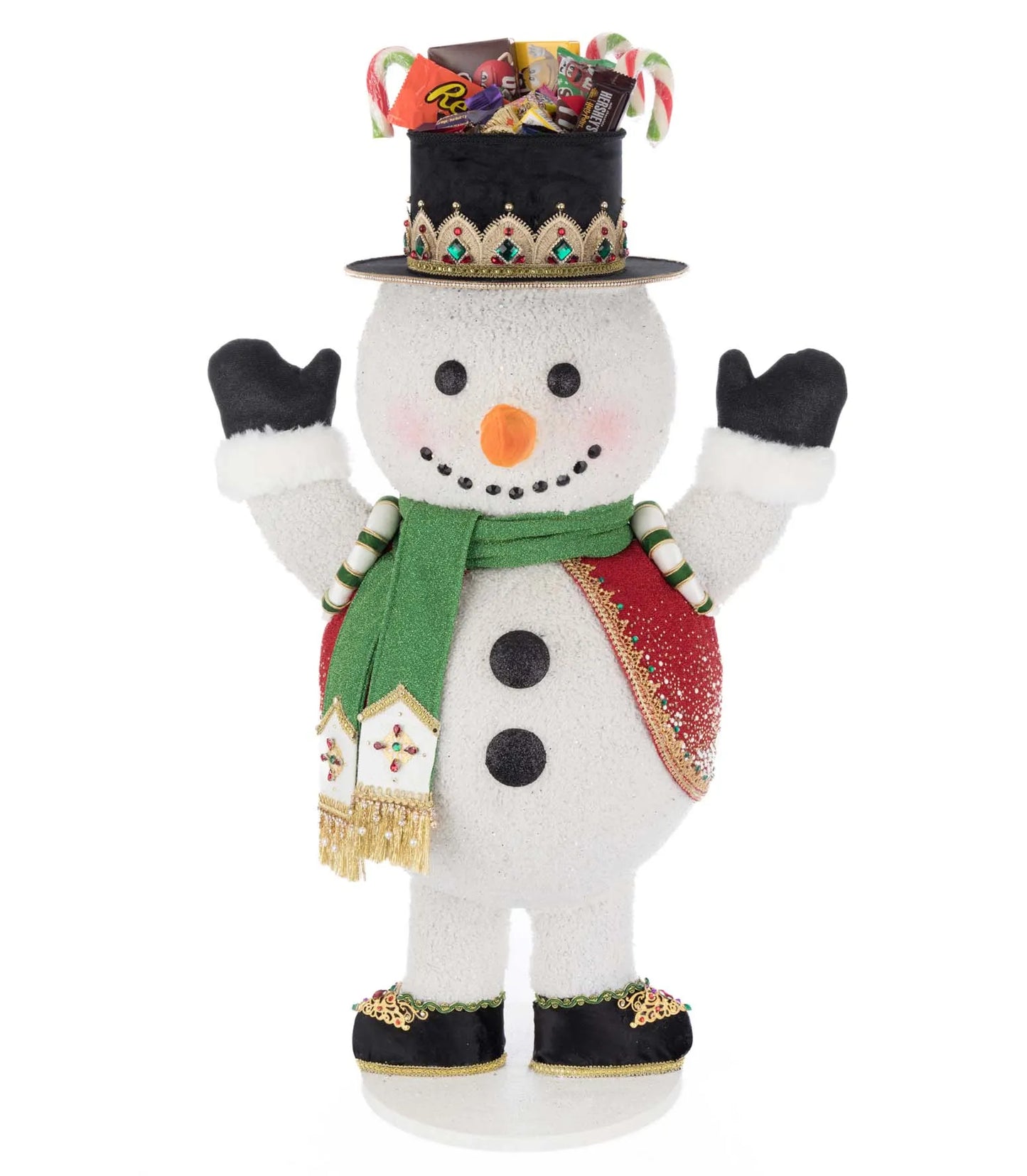 Katherine's Collection Christmas Ball Snowman Candy Container
