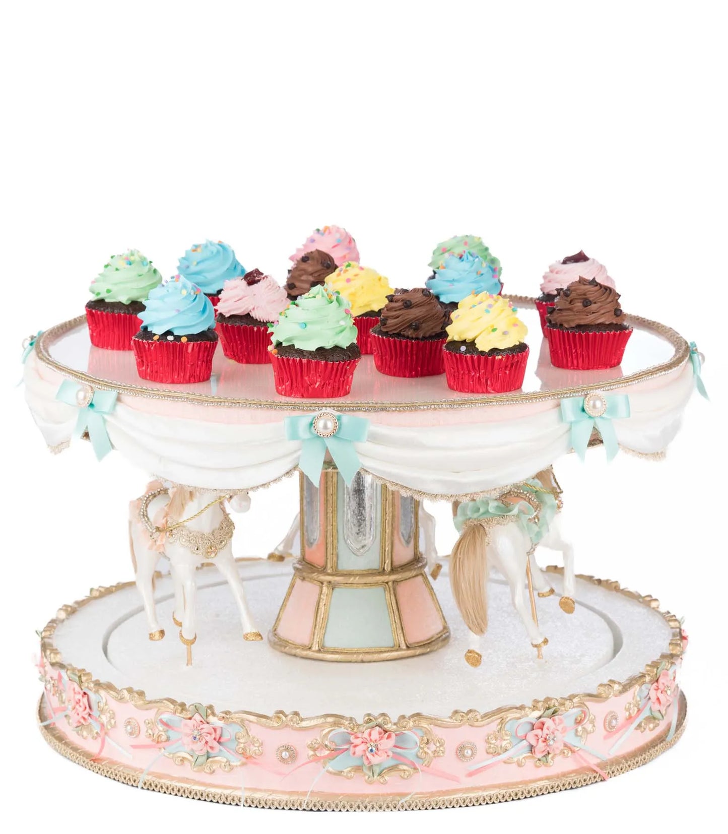 Katherine's Collection Joyeux Noel Carousel Server