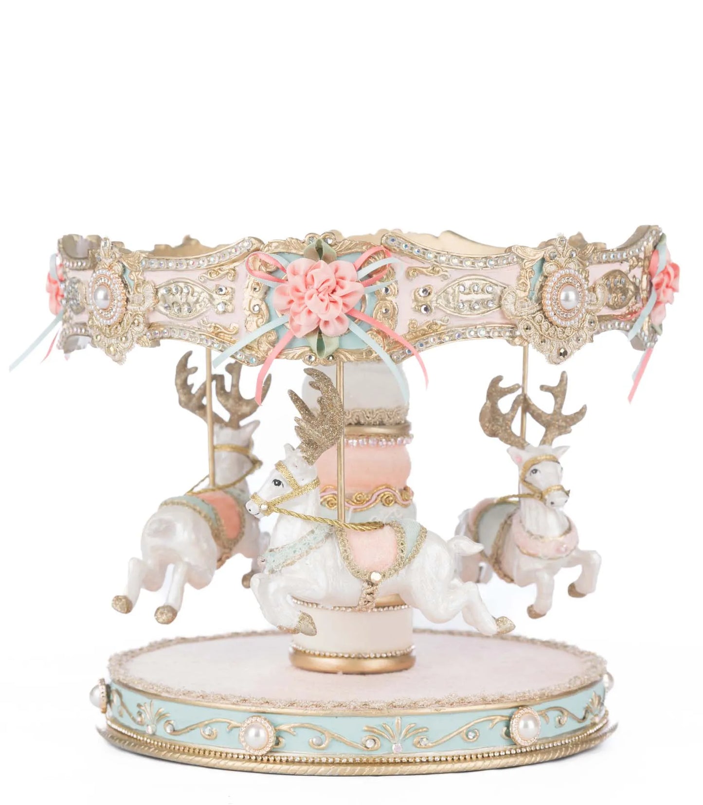Katherine's Collection Joyeux Noel Carousel Cake Plate