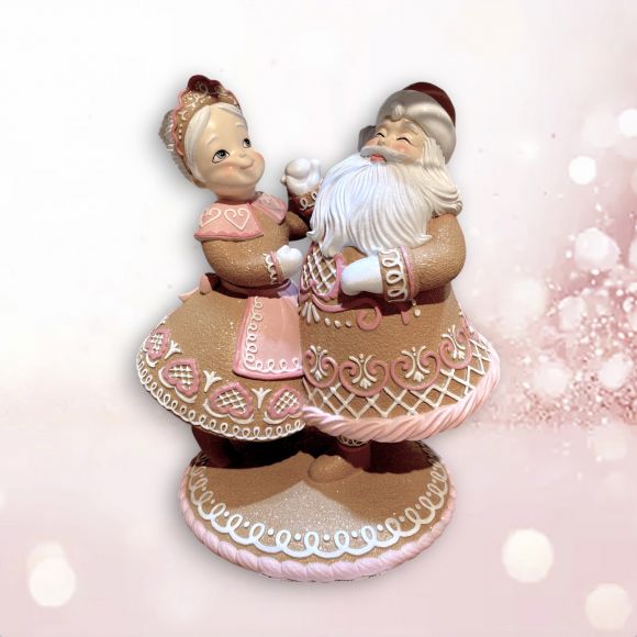 Gingerbread Dancing Santa & Mrs Claus