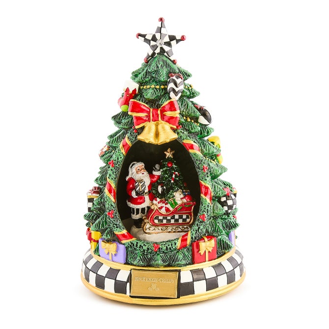 Courtly Christmas Tree & Santa Musical Display