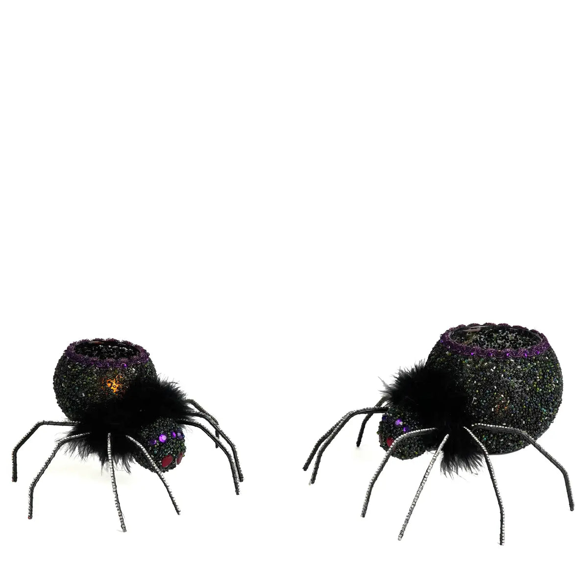 Spider Tea Lights Set of 2 by Katherines Collection