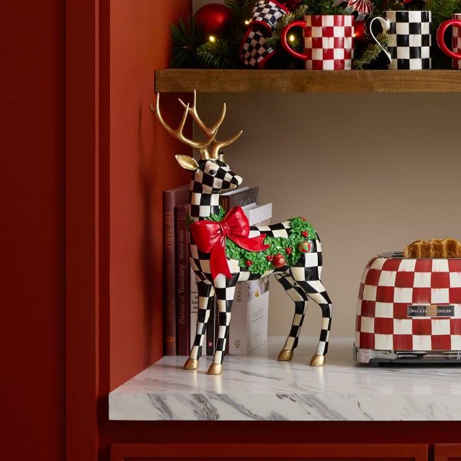 Holly Check Standing Deer