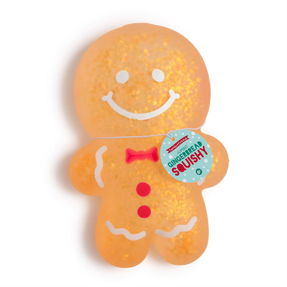 Jumbo Glitter Gingerbread Cookie Squishy