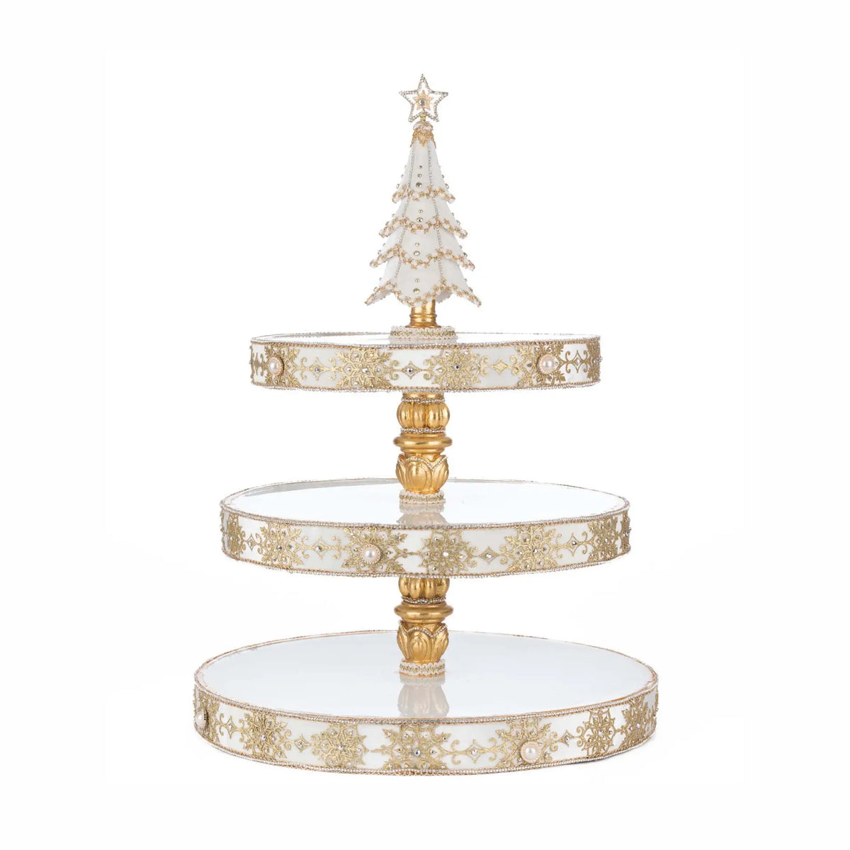 Bells of Brilliance Tiered Serving Tray by Katherine's Collection