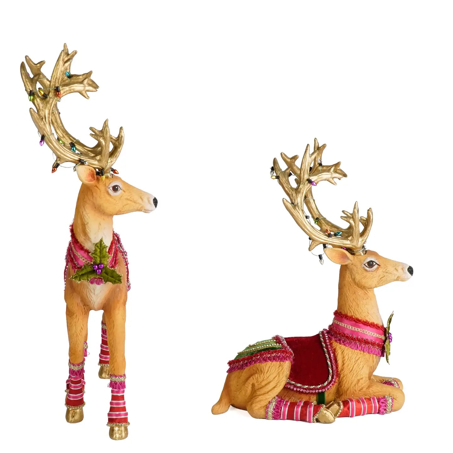 Marvelous Sitting and Standing Deer Assortment of 2 by Katherine's Collection