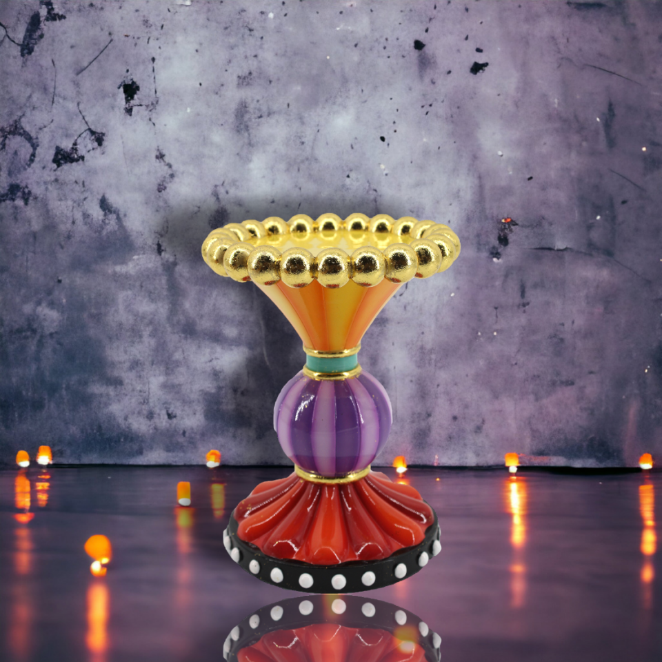 Halloween Carnival large candle holder