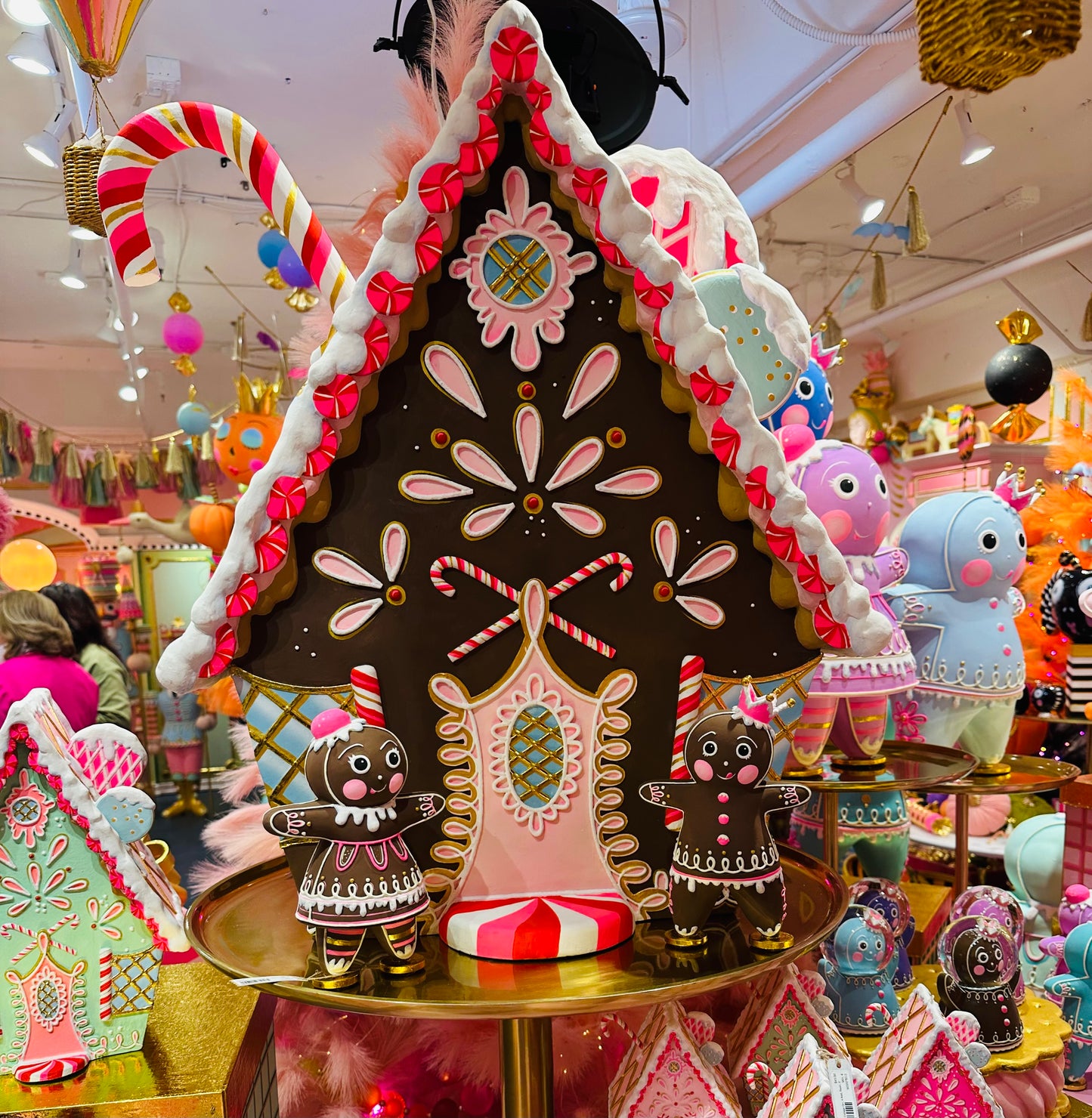 Gingerbread House Display - Brown - 29.5"