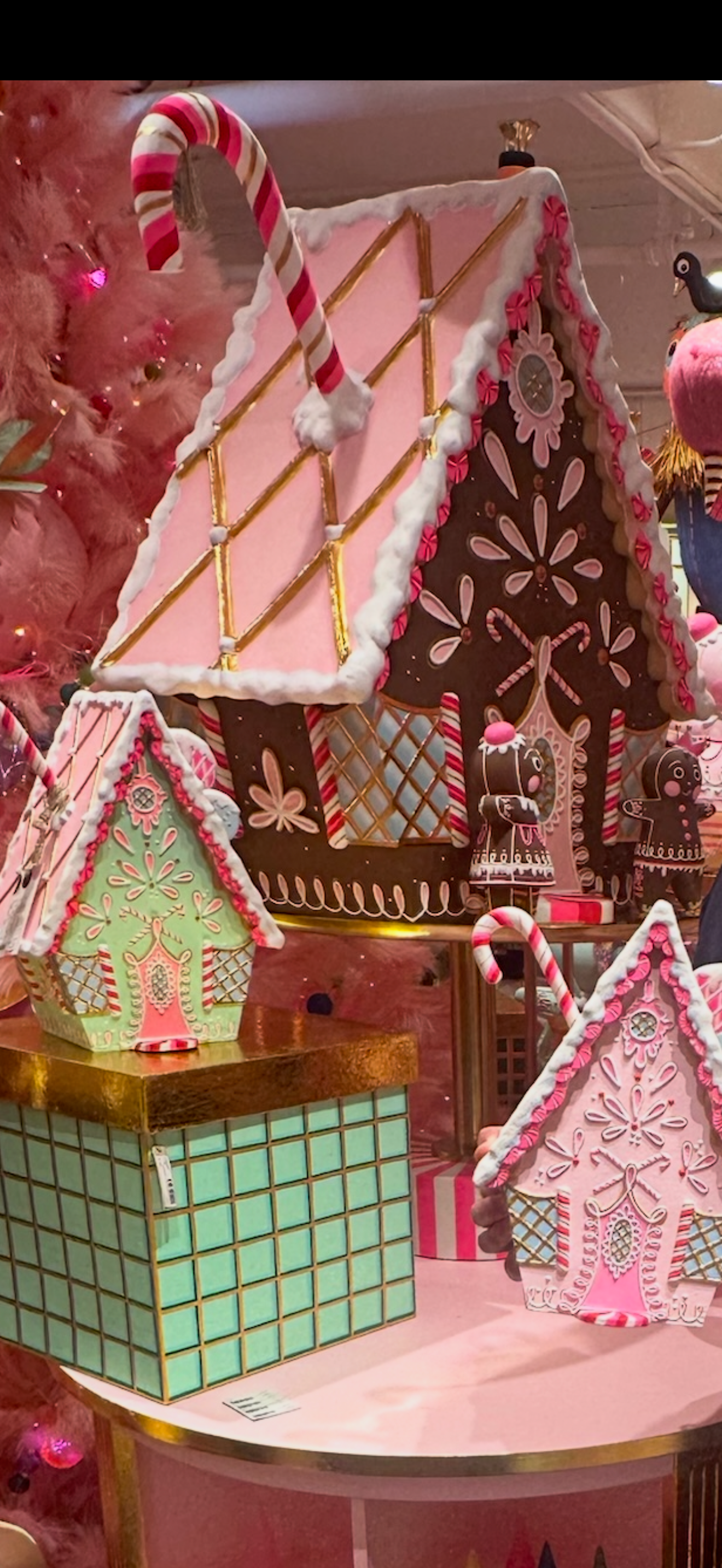 Gingerbread House Display - Brown - 29.5"