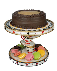 Katherine's Collection Topsy Turvy Teacup Cake Plate