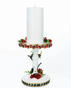 Katherine's Collection Tiny Alice Pillar Candle – Red