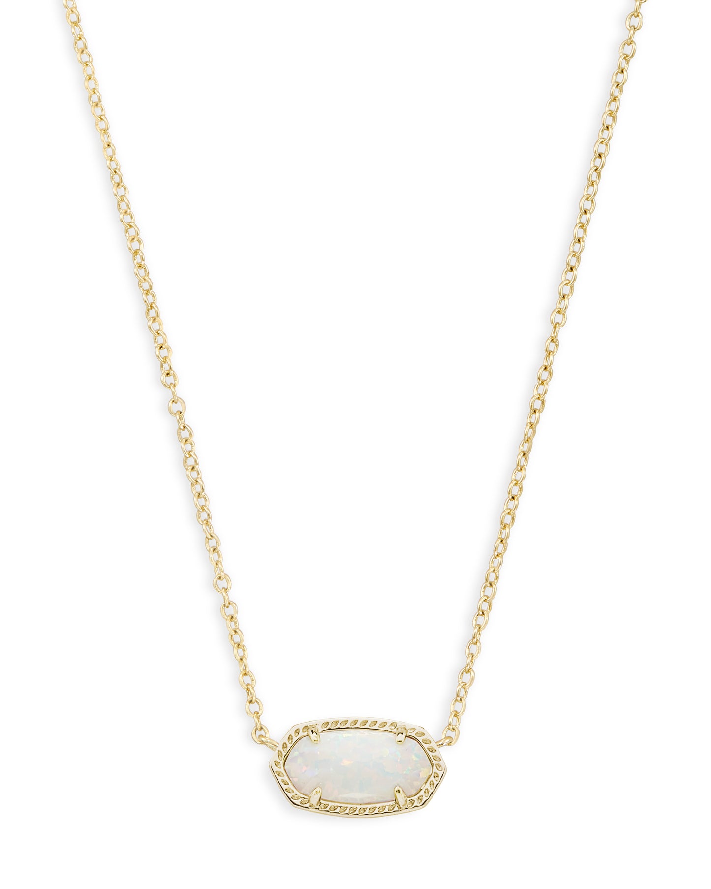 ELISA NECKLACE GOLD WHITE OPAL
