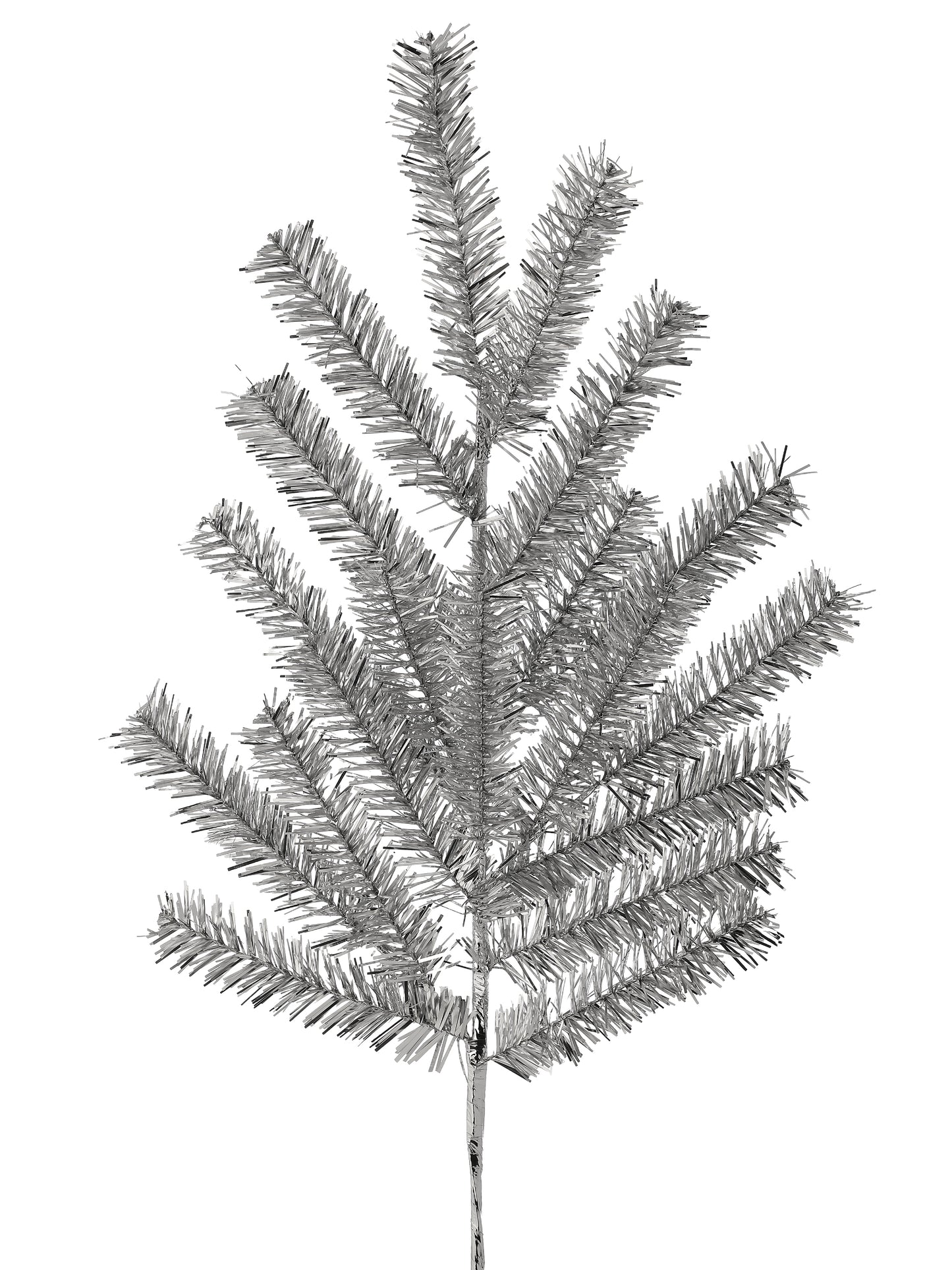 SILVER RETRO TINSEL SPRAY