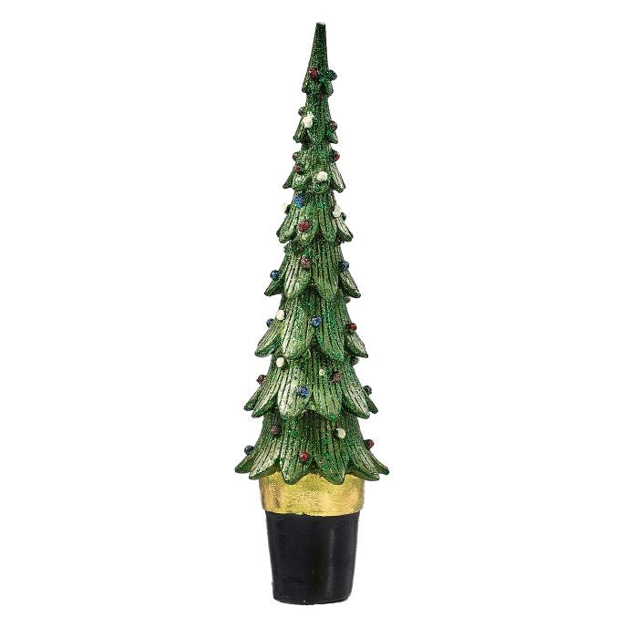 9" RESIN SLIM TANNENBAUM TREE