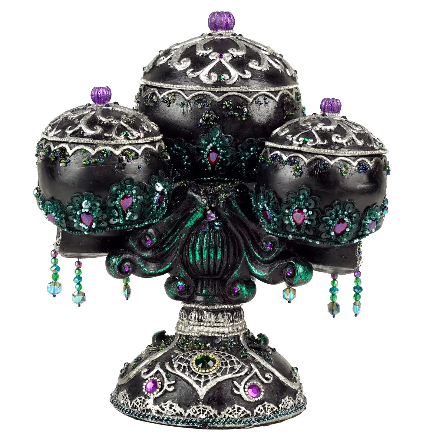 Tri-Skull Candy Bowls by Katherines Collection