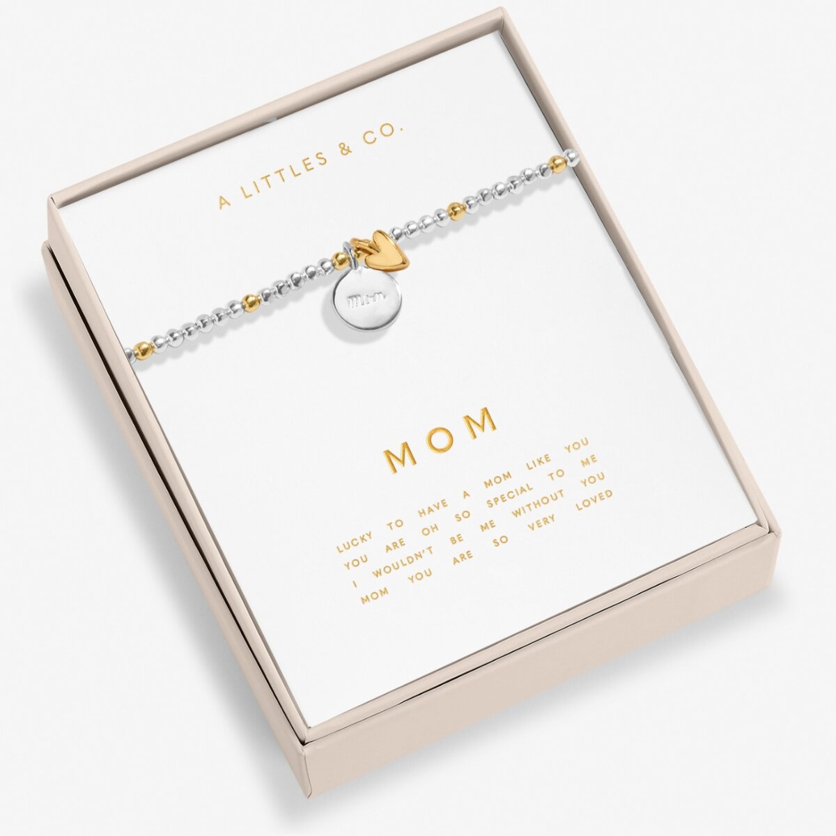 So Loved 'Mom' Bracelet In Silver And Gold-Tone Plating