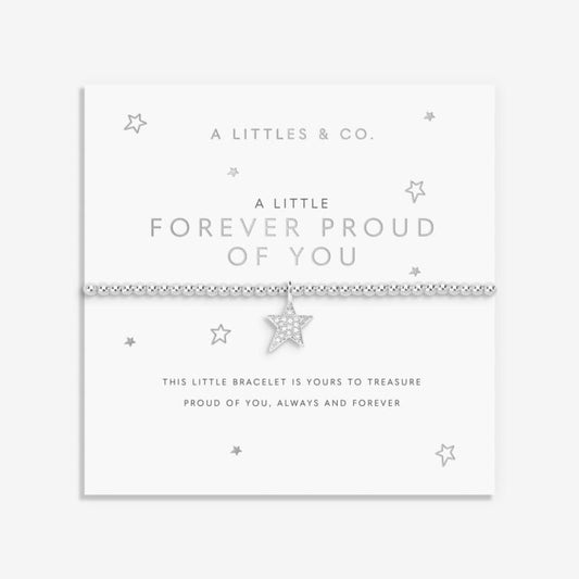 A Little 'Forever Proud Of You' Bracelet In Silver Plating