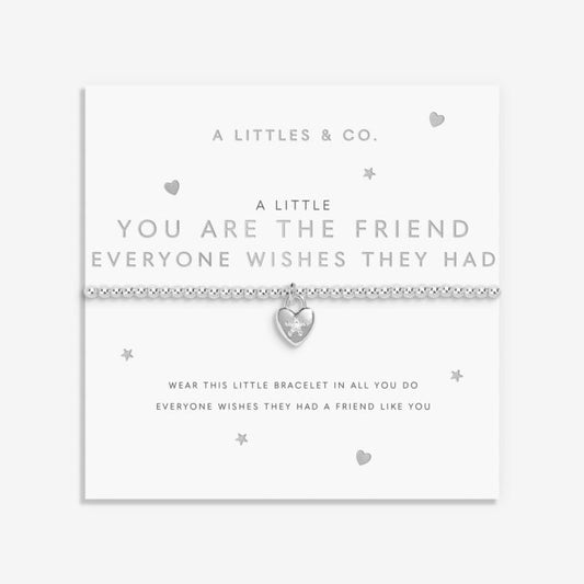 A Little 'You're The Friend Everyone Wishes They Had' Bracelet In Silver Plating