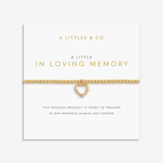 A Little 'In Loving Memory' Bracelet In Gold-Tone Plating