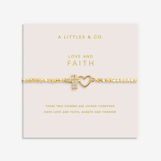 Forever Yours 'Faith' Bracelet In Gold-Tone Plating
