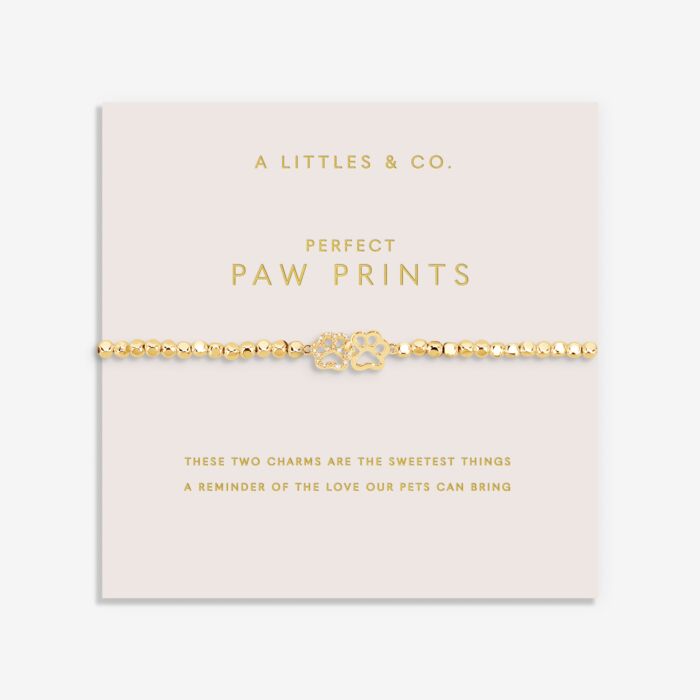 Forever Yours 'Perfect Paw Print' Bracelet In Gold-Tone Plating