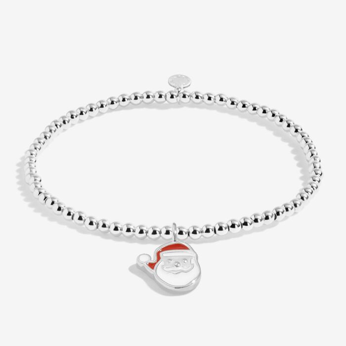 Kids' Love From Santa 'Love From Santa' Bracelet In Silver Plating