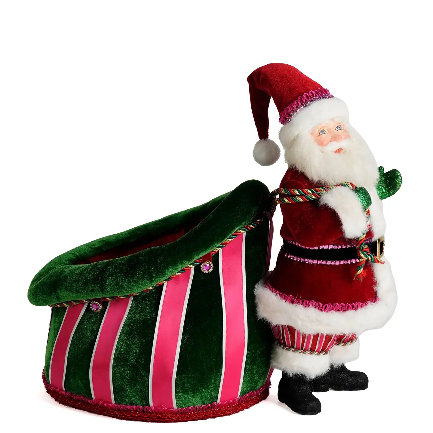 Papa Noel and Bag Candy Holder by Katherine's Collection