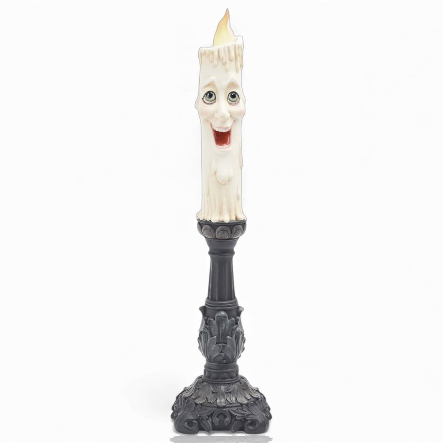17in Spooky Face Candlestick