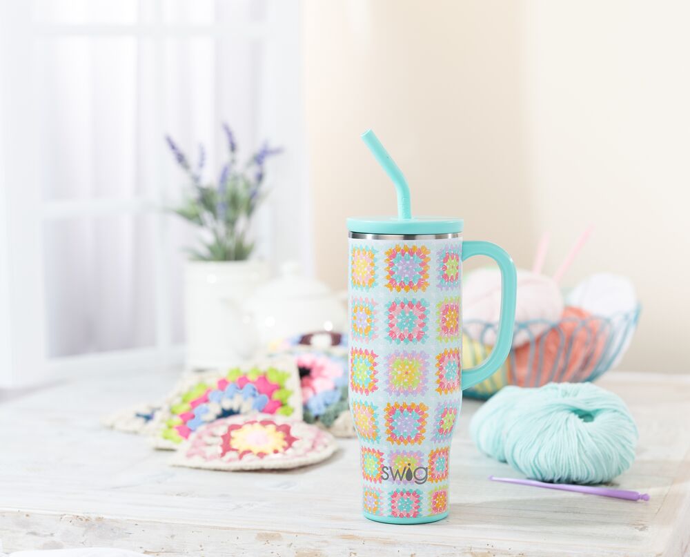 Granny Squares Mega Mug 40oz