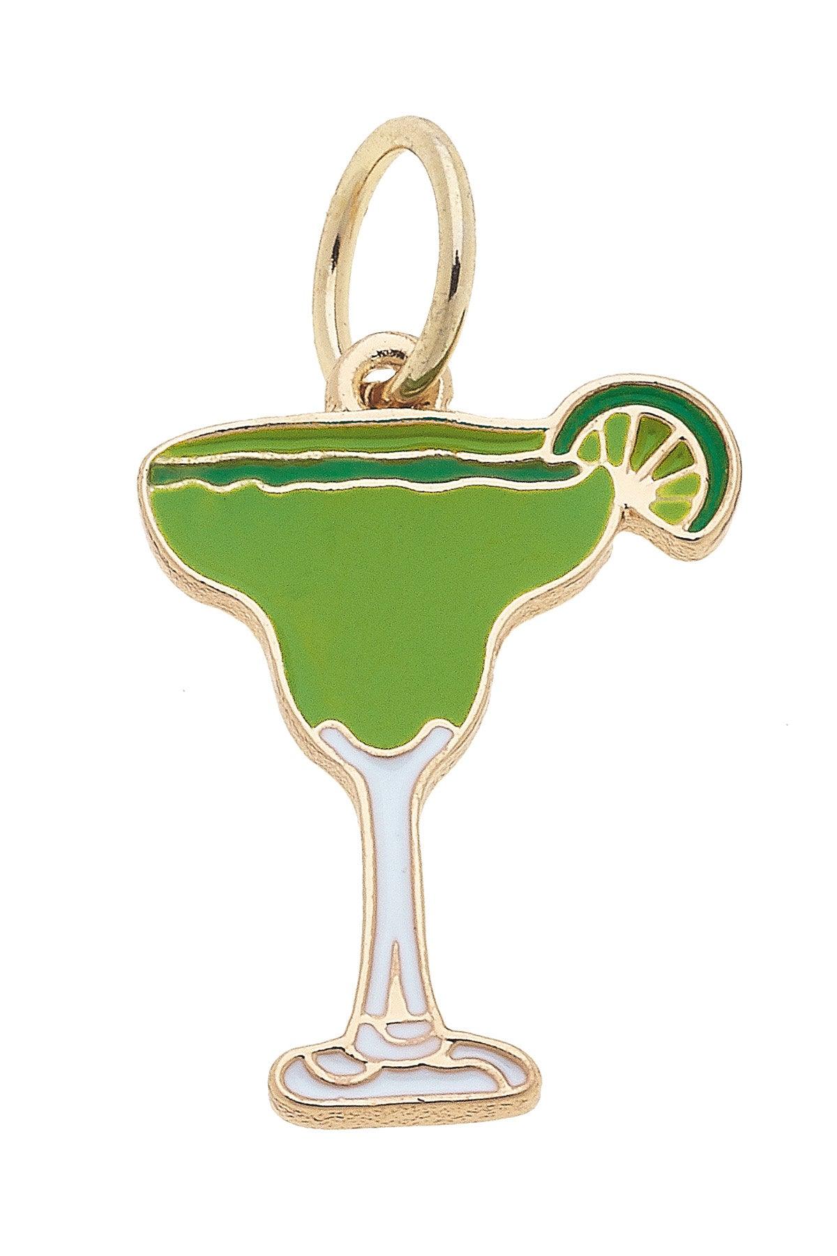 Enamel Margarita Charm in Green