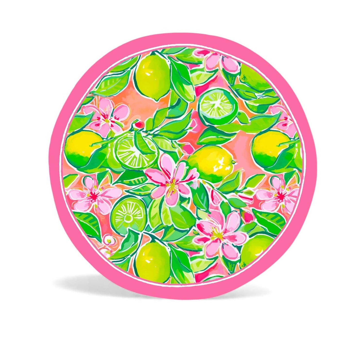 10.5in Preppy Lemon Plate