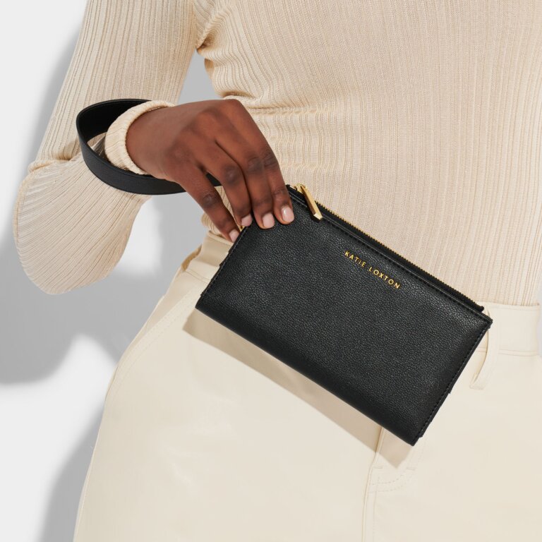 Katie Loxton Zana Fold-Out Wristlet Wallet - Black
