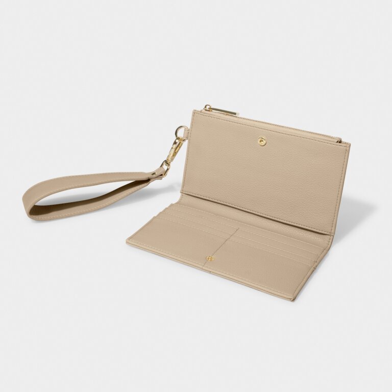 Katie Loxton Zana Wristlet Pouch - Light Taupe