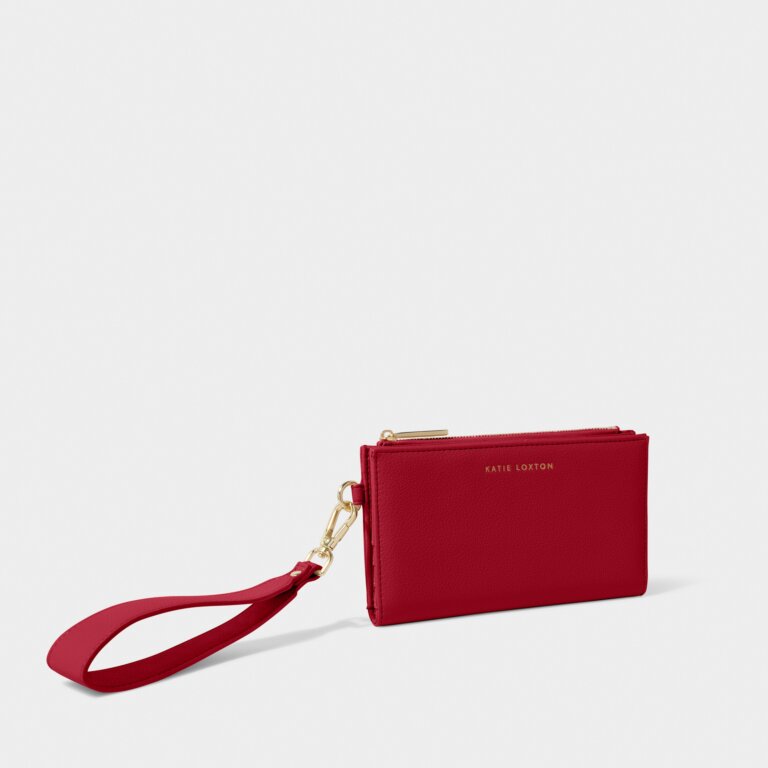 Katie Loxton Zana Wristlet Wallet- Garnet