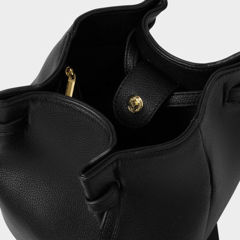 Katie Loxton Celina Bucket Bag in Black