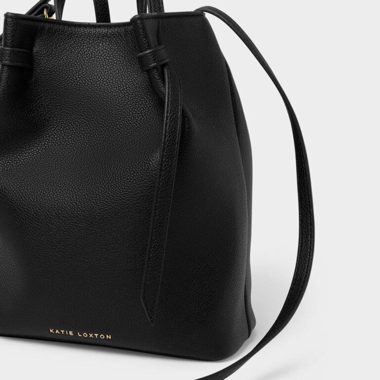 Katie Loxton Celina Bucket Bag in Black