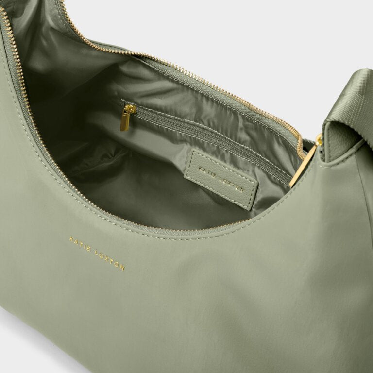 Katie Loxton Nylon-Luxe Sling Shoulder Bag Matcha