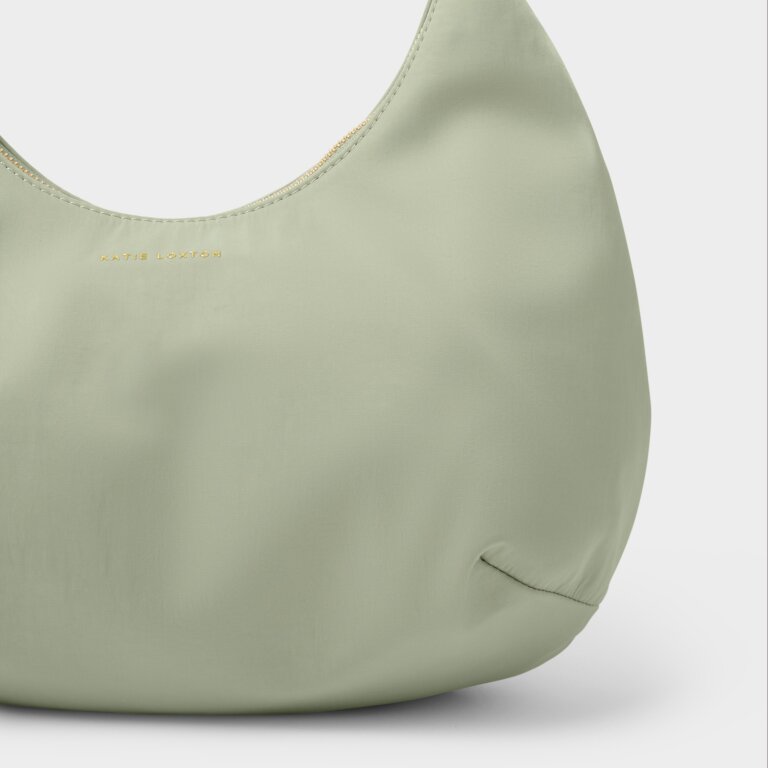 Katie Loxton Nylon-Luxe Sling Shoulder Bag Matcha