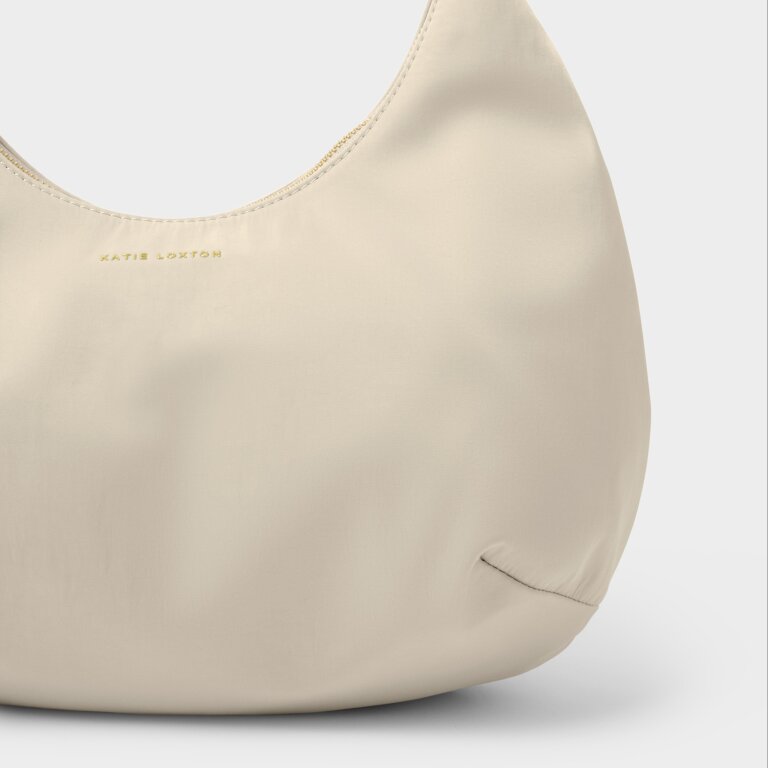 Katie Loxton Nylon-Luxe Sling Shoulder Bag Chalk